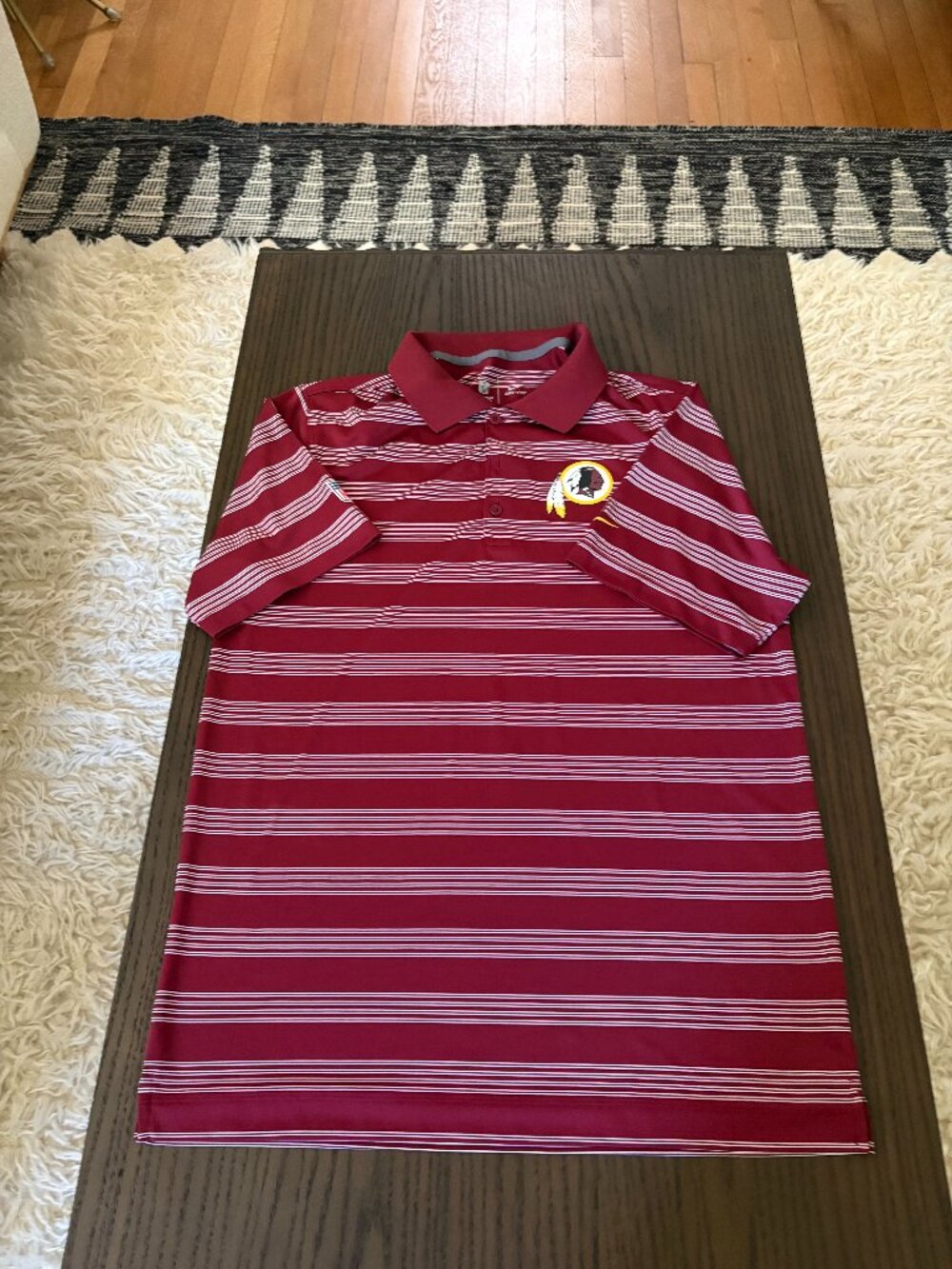 Nike Washington Commanders Dri-Fit Polo Men's Size Small (Burgundy/Gold)